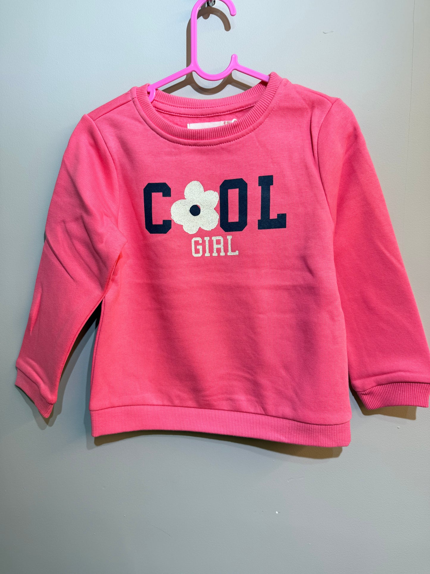 Girls Cool Pink Sweatshirt Cloud Nine Stores