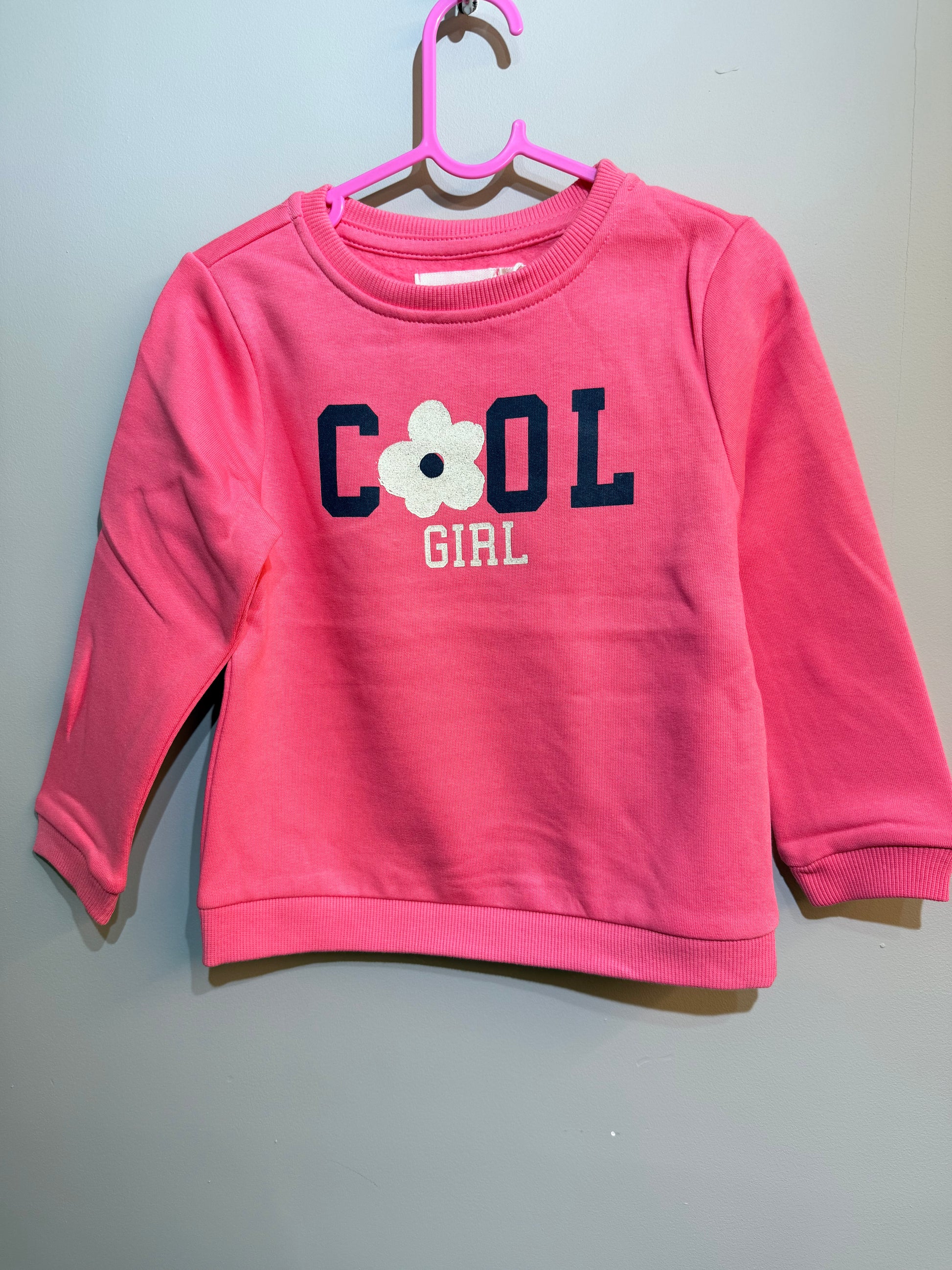 Girls Cool Pink Sweatshirt