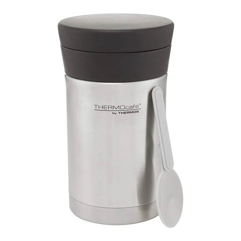 Thermos Thermocafe Food Flask 500ml with Spoon - Stainless Steel - Cloud Nine Stores