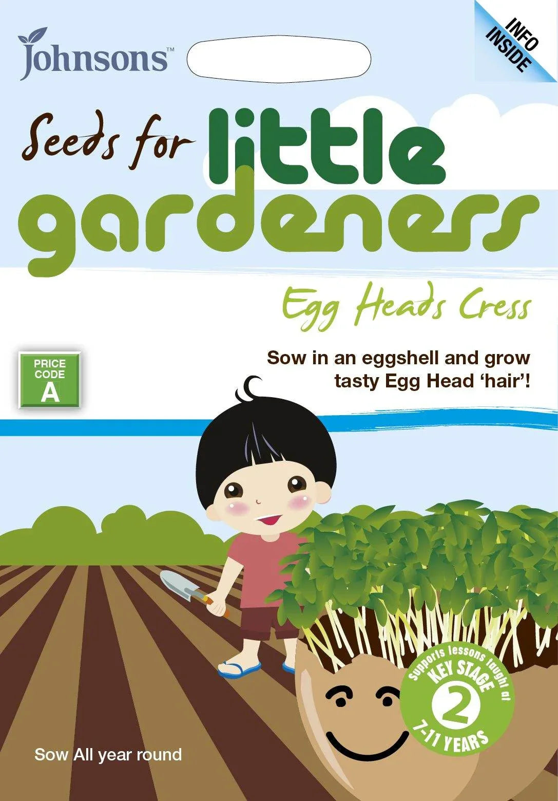 Little Gardeners Cress Egg Heads Seeds - Cloud Nine Stores