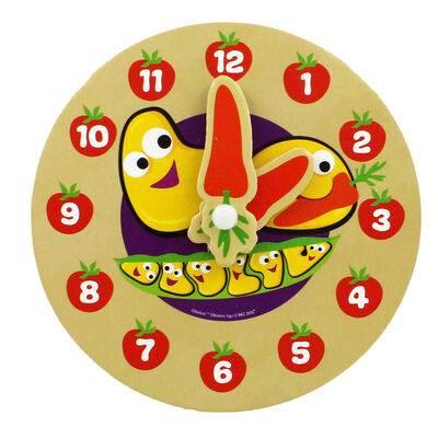 Cbeebies My First Wooden Clock - Assorted - Cloud Nine Stores