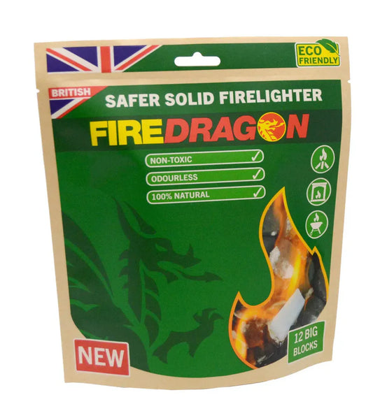 BCB FireDragon Natural Firelighter Solid Fuel Blocks 324g 12Pk - Cloud Nine Stores
