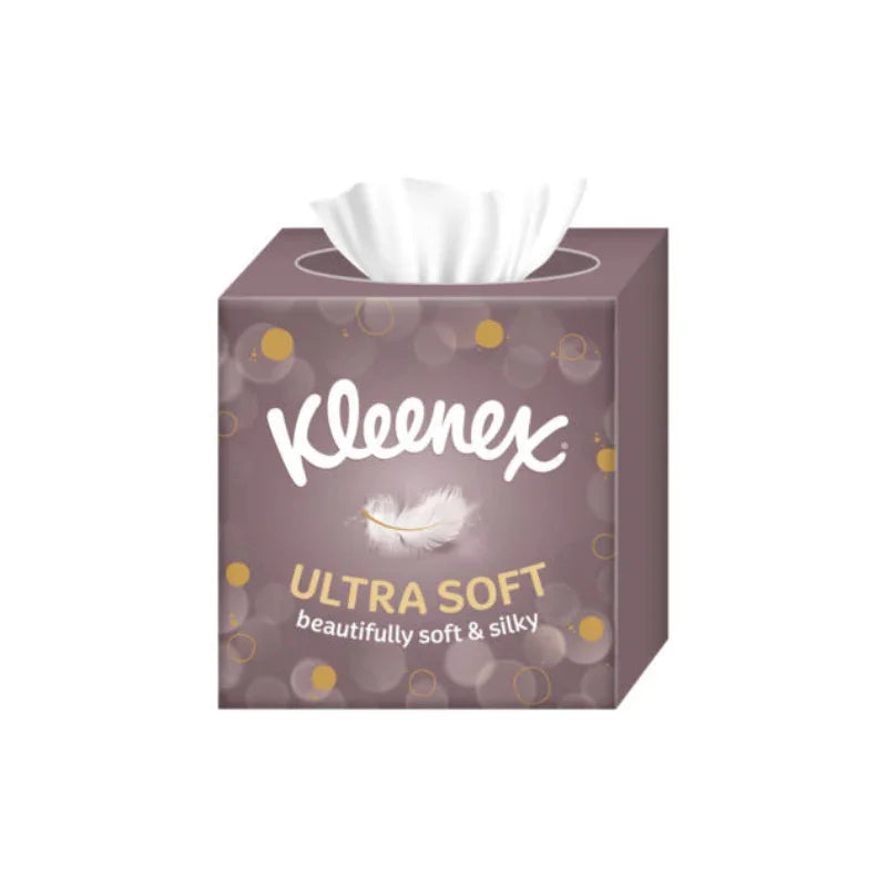 Kleenex Ultra Soft Facial Tissues, Tissues Box SMALL CUBE BOX