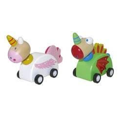 Tobar Wooden Pull Back Unicorn & Dragon - Cloud Nine Stores