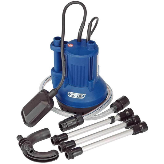Draper 36327 Submersible Clean Water Butt Pump with Float Switch, 40L/min, 350W, Blue - Cloud Nine Stores