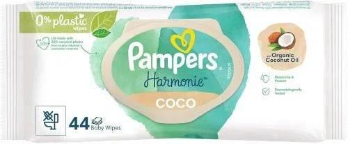 PAMPERS HARMONIE COCO BABY WIPES 44's - Cloud Nine Stores