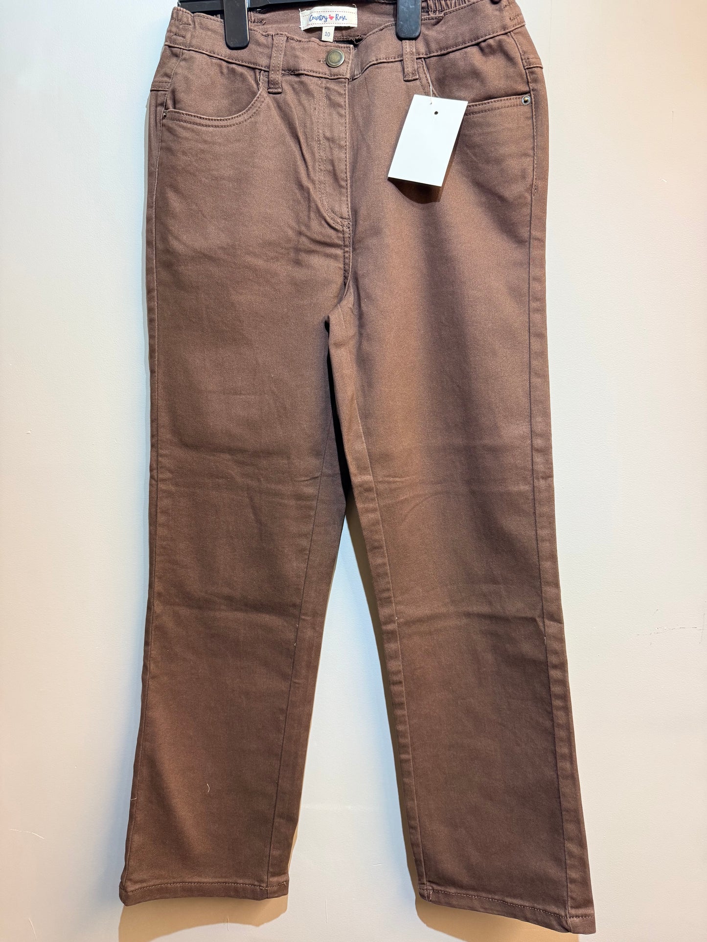 Ladies Country Rose Brown Jeans Cloud Nine Stores