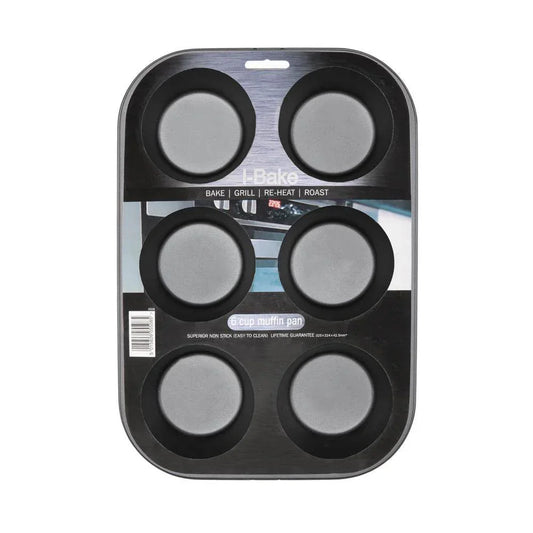 Deep Muffin Pan 6 Cup - I Bake - Cloud Nine Stores
