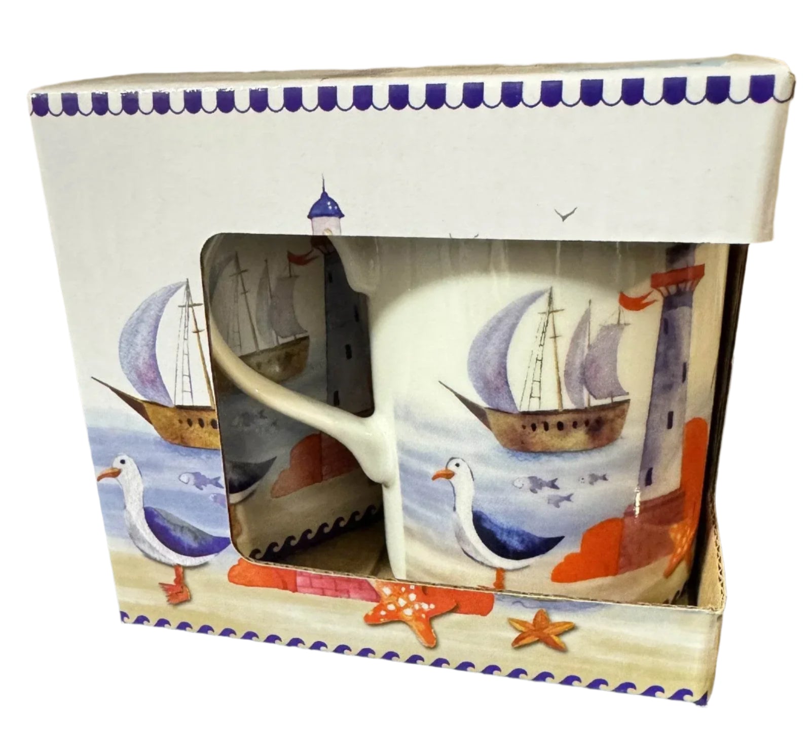 Seaside Nautical Mug & Coaster Set - Cloud Nine Stores