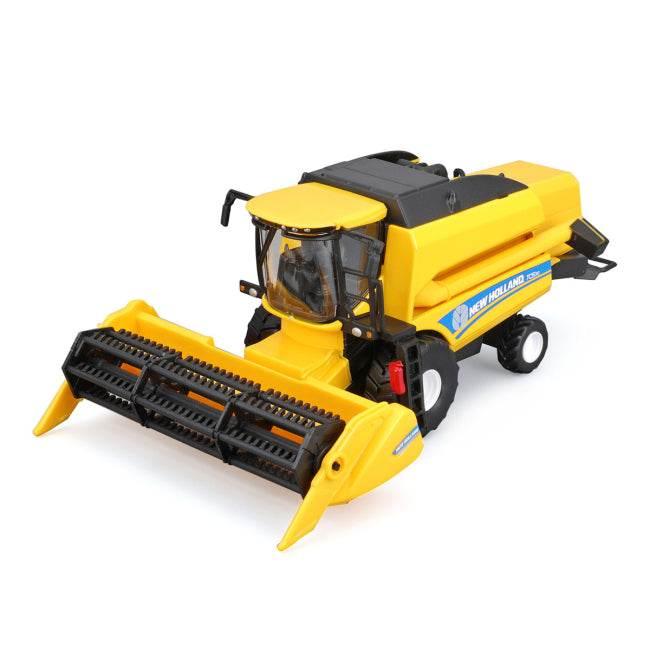 Burago 10cm New Holland Tc5.90 Combine Harvester With Corn Header - Cloud Nine Stores