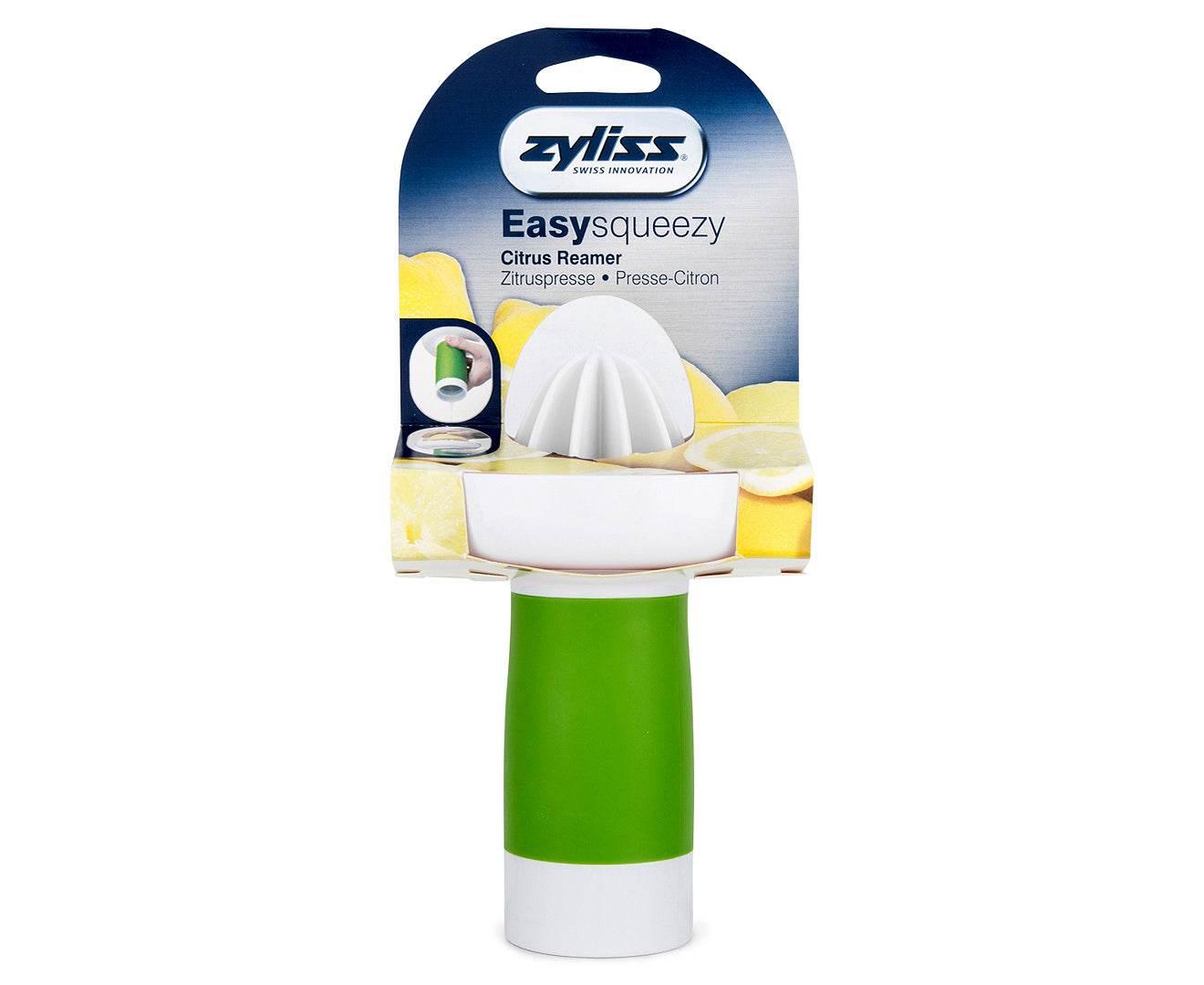 Zyliss 1449 Easy Squeezy Citrus Reamer, White/Green - Cloud Nine Stores