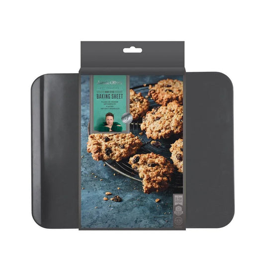 Jamie Oliver JB1015 Bakeware Range Non-Stick Baking Sheet, Carbon Steel/Harbour Blue - Cloud Nine Stores