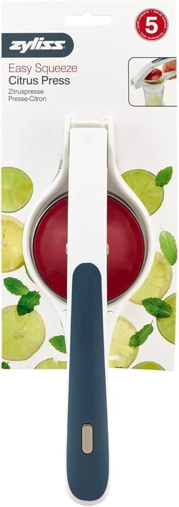 Zyliss Easy Squeeze Citrus Press, White, 8.5 x 12 x 36 cm - Cloud Nine Stores