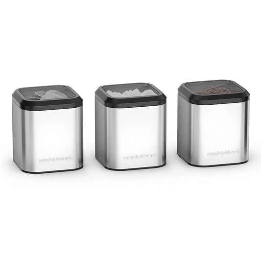 Morphy Richards Equip Canisters, Stainless Steel, Silver, 1.6 Litre, Set of 3 - Cloud Nine Stores