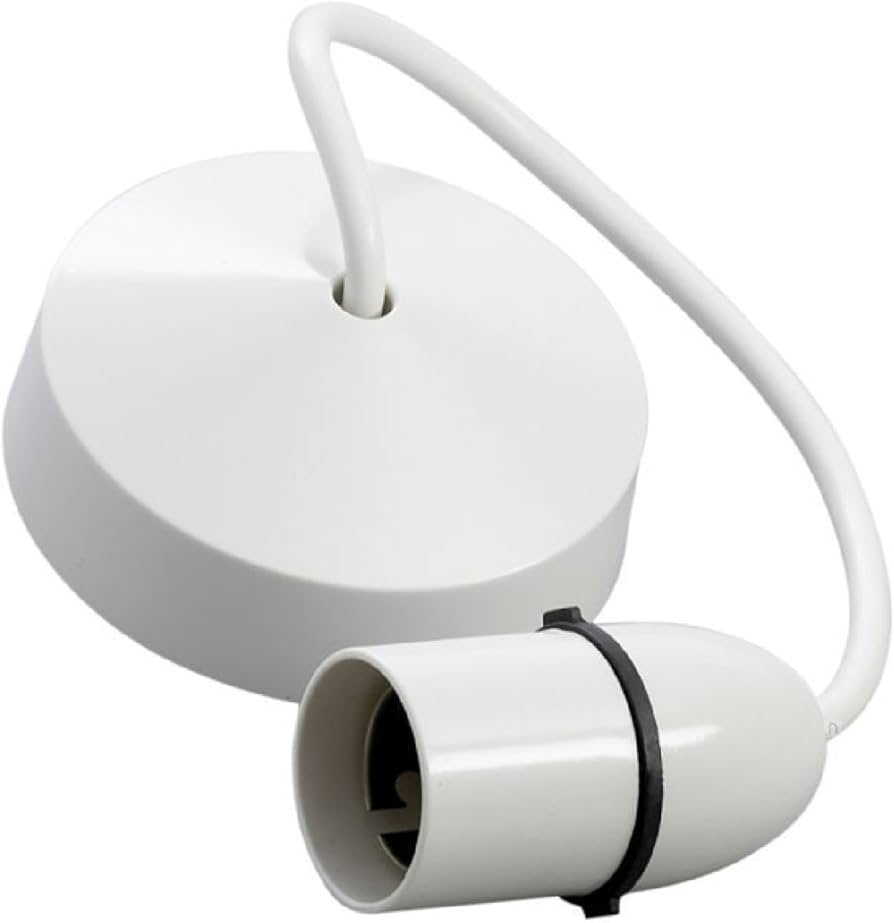 Securlec T1 White Ceiling Pendant Kit 12" (30cm) Cloud Nine Stores