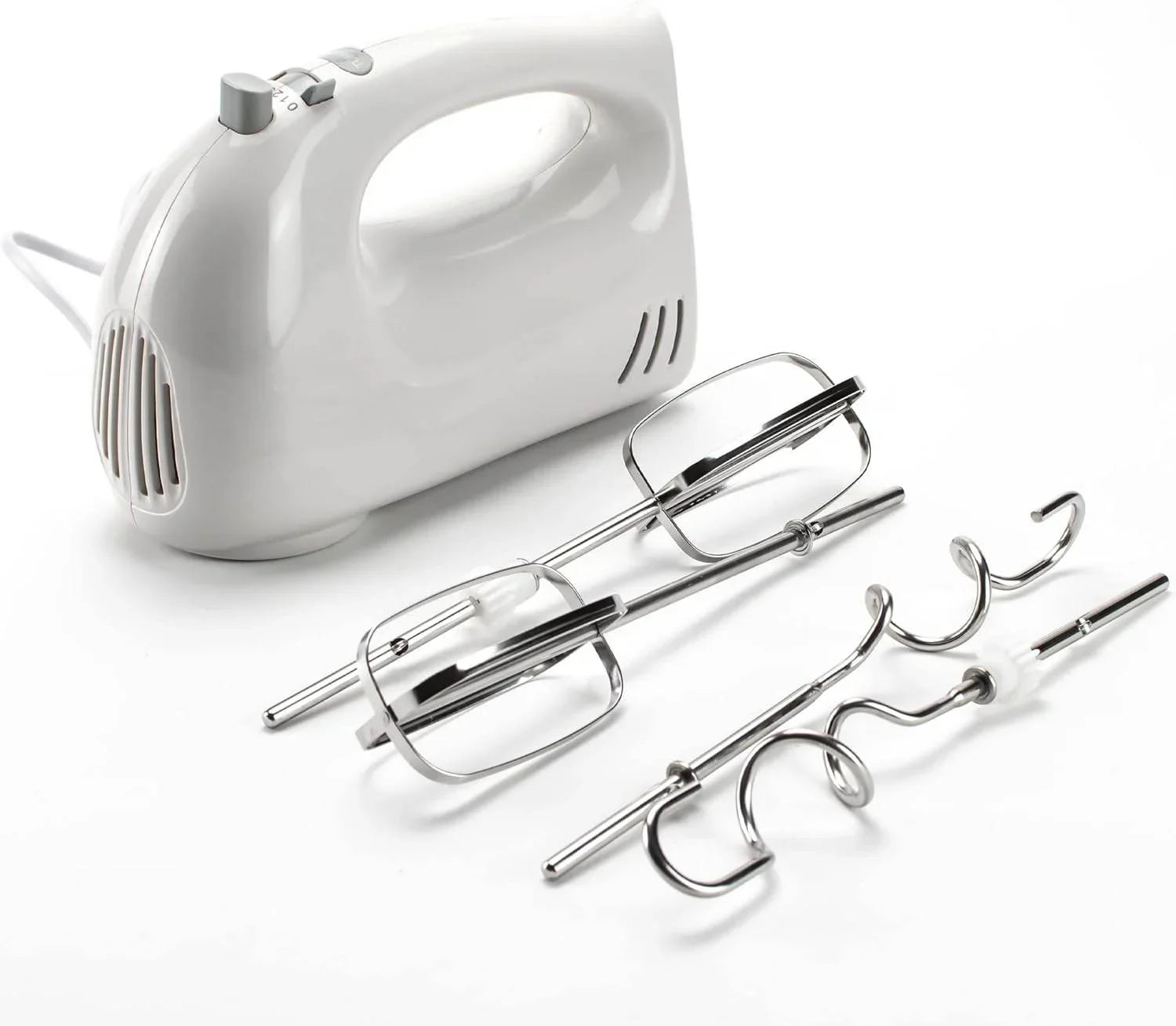 Status Pittsburgh 5 Speed Hand Held Mixer and Bowl, White - Cloud Nine Stores