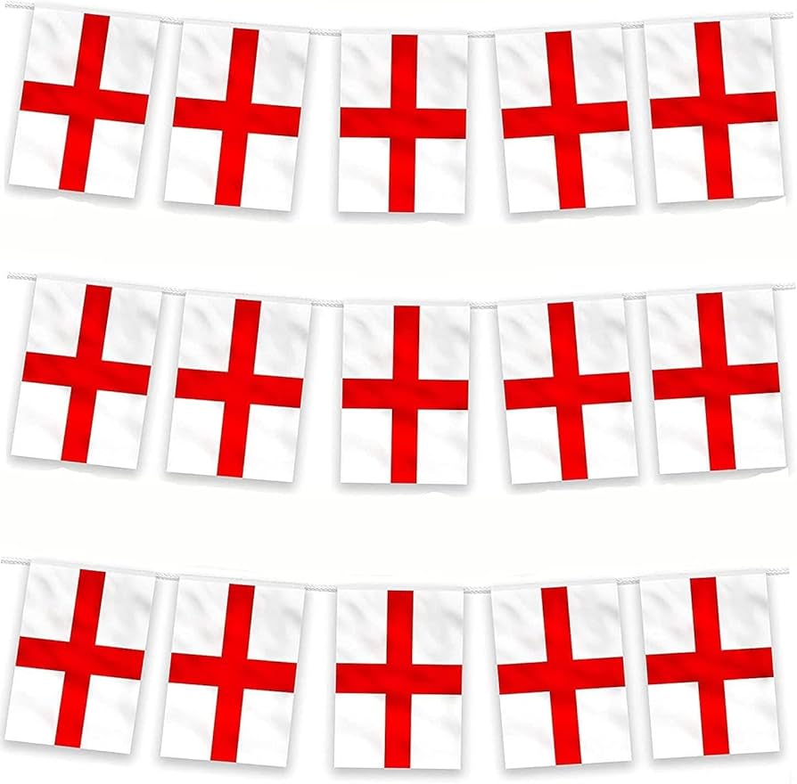 England Flag Bunting 6m