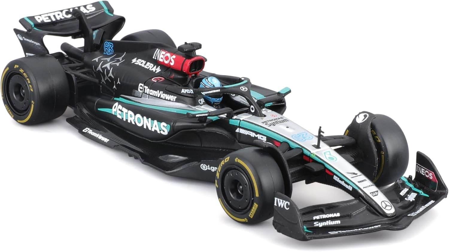 F1 Mercedes AMG W15 2024 with Helmet Russell - Cloud Nine Stores