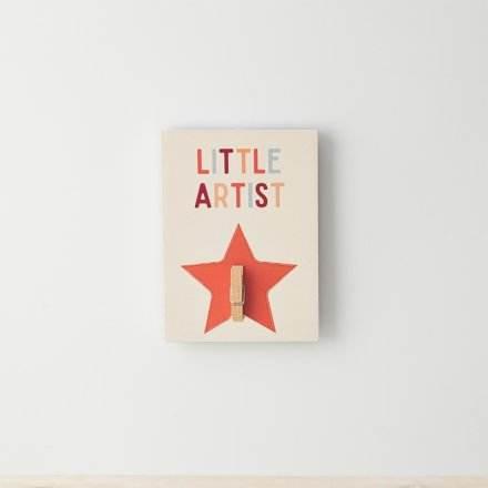 Little Artist Peg Plaque - Cloud Nine Stores