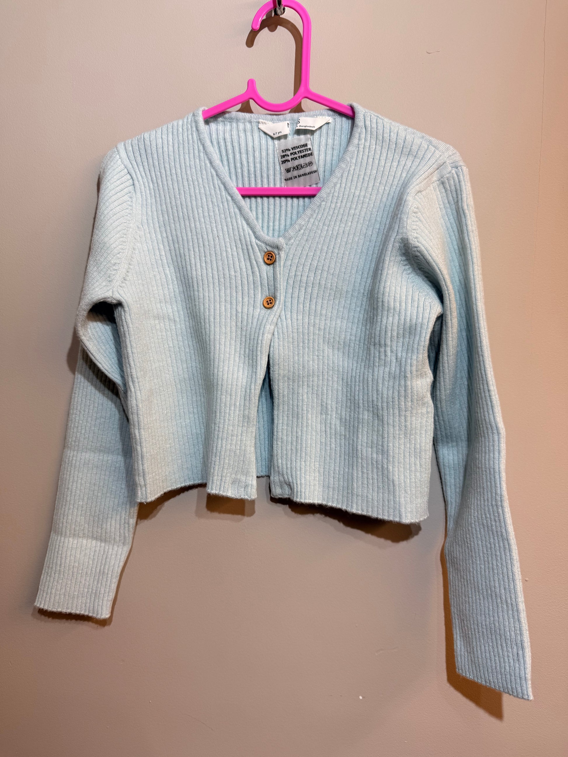 Children's M&S Ribbed Cardigan