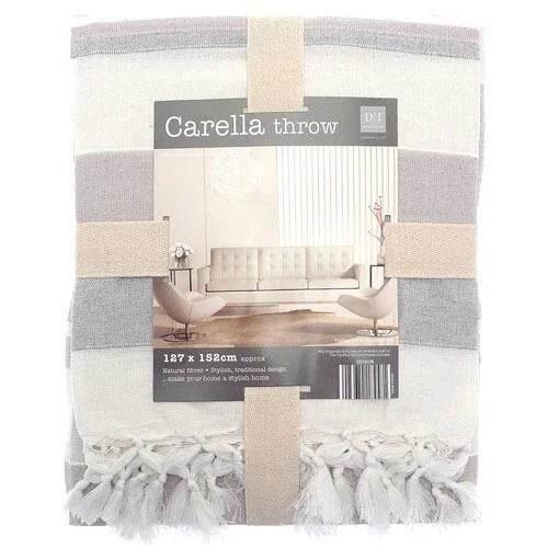 Carella Stripe Throw Cotton - Cloud Nine Stores