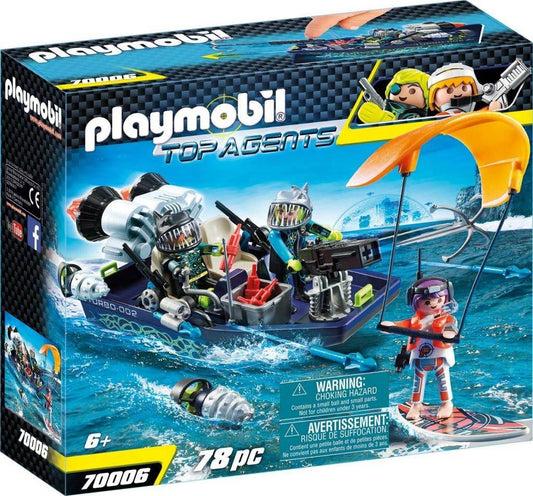 PLAYMOBIL Top Agents 70006 Boat - Cloud Nine Stores