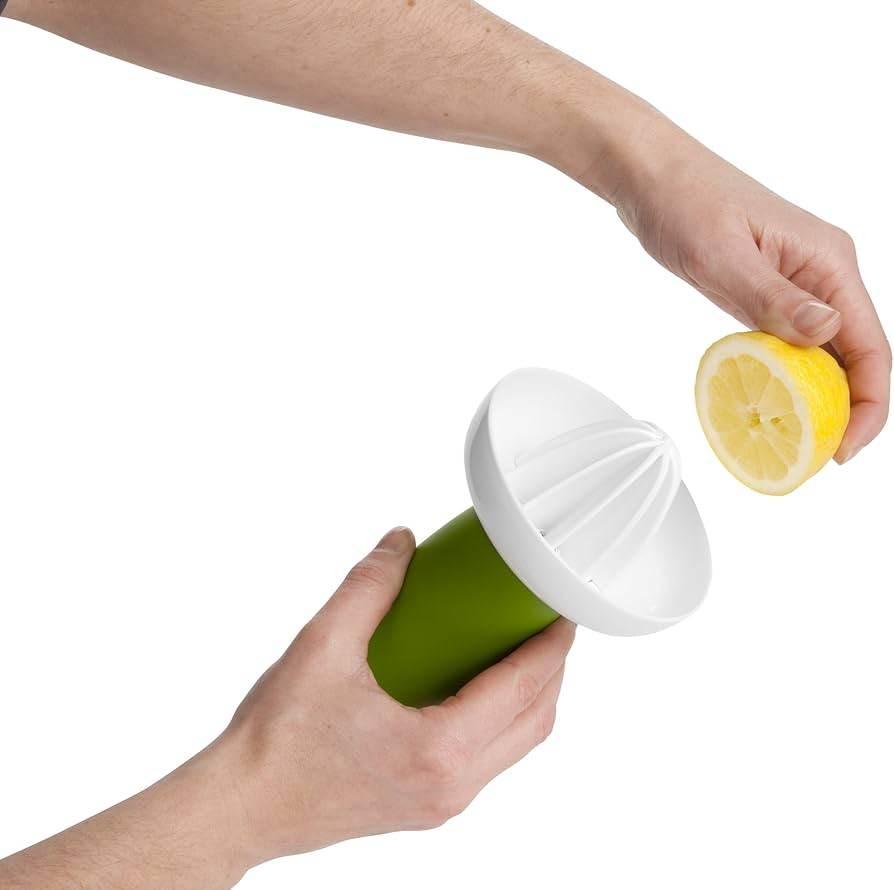 Zyliss 1449 Easy Squeezy Citrus Reamer, White/Green - Cloud Nine Stores