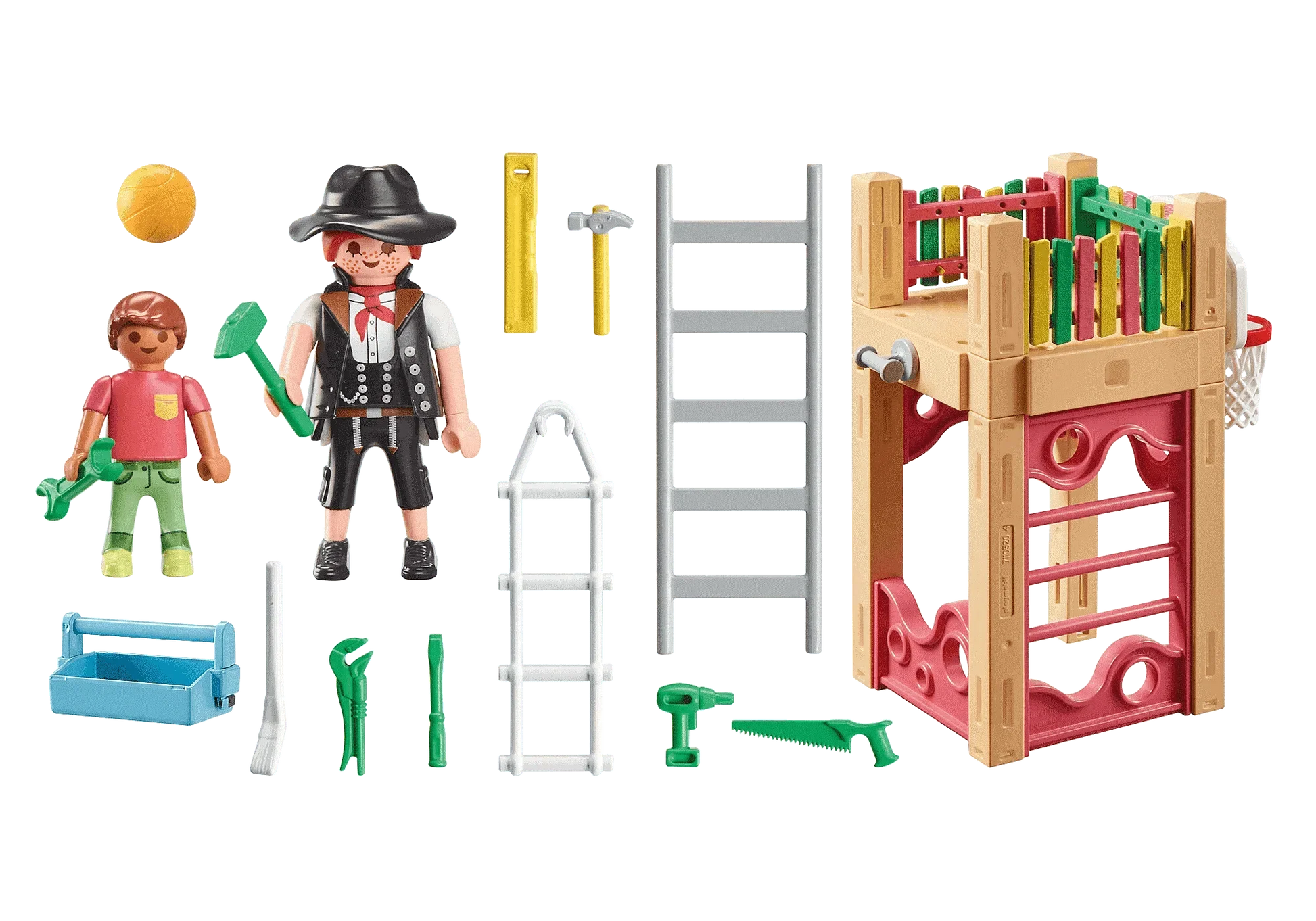 PLAYMOBIL 71475 Carpenter with Play Turret - Cloud Nine Stores