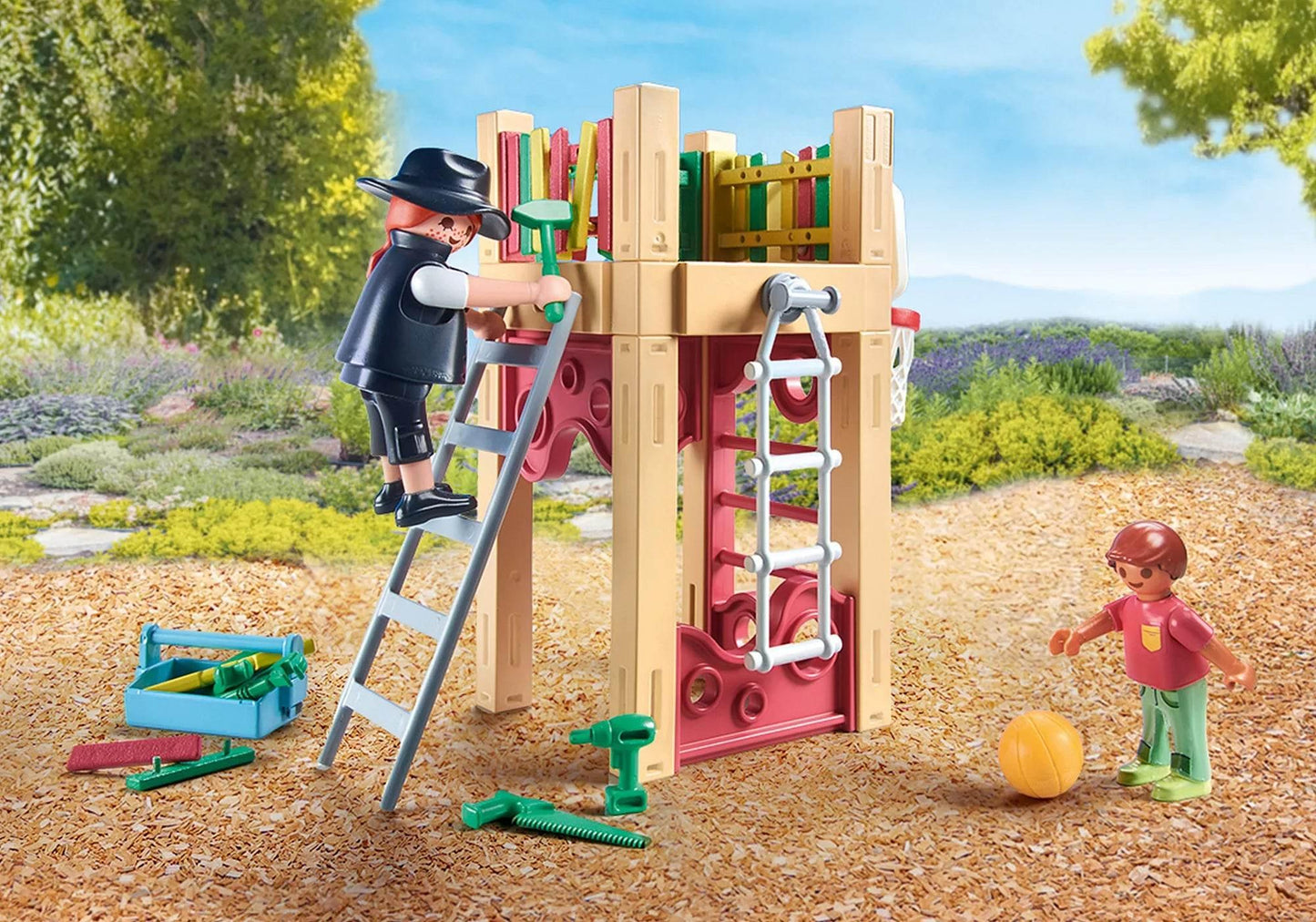PLAYMOBIL 71475 Carpenter with Play Turret - Cloud Nine Stores