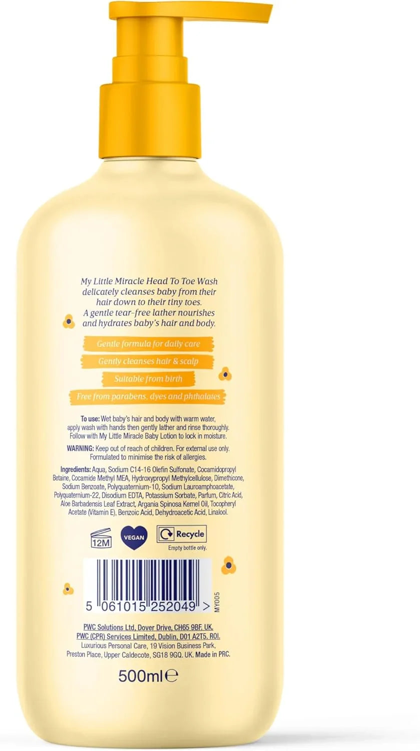 My Little Miracle Top To Toe Baby Hair and Body Wash