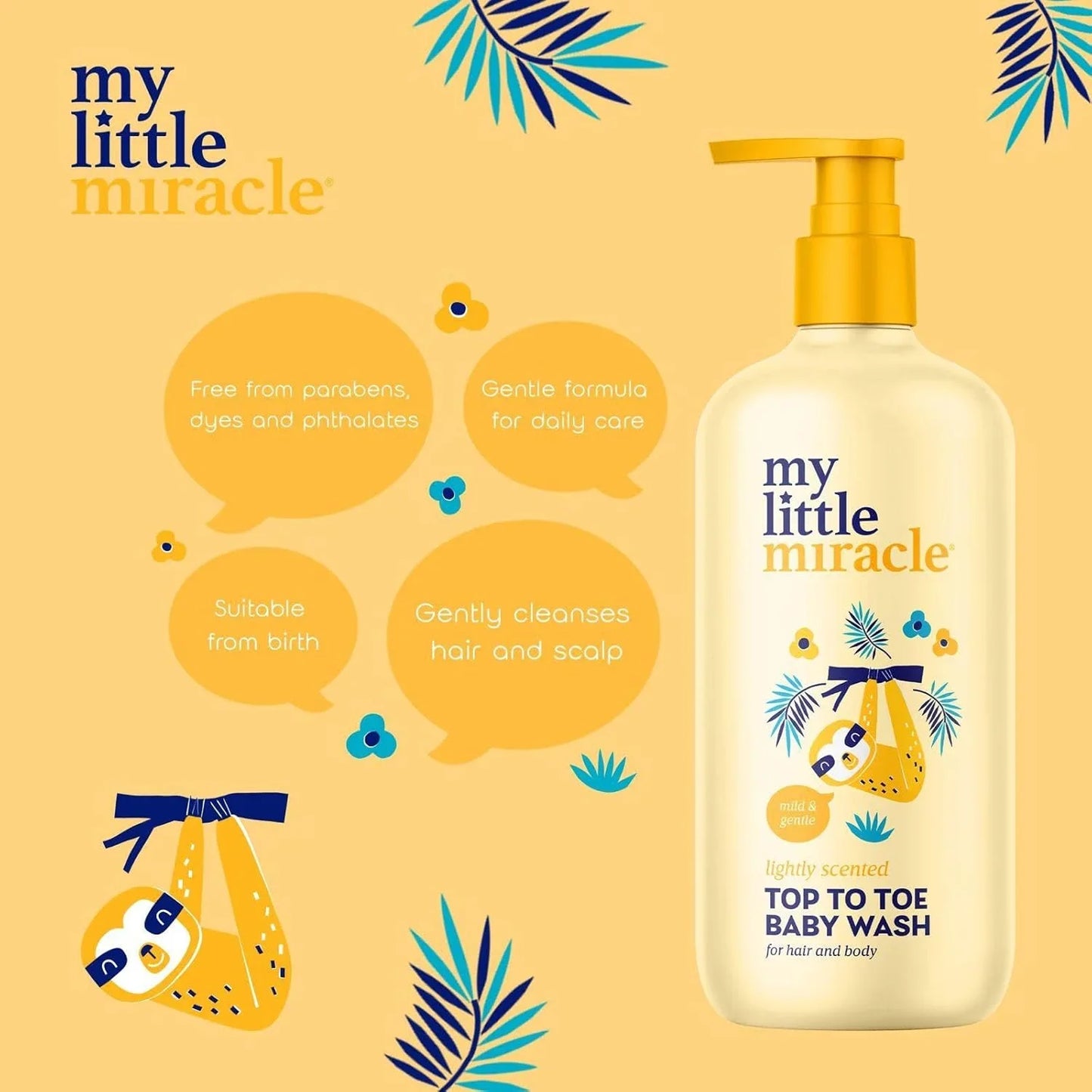 My Little Miracle Top To Toe Baby Hair and Body Wash