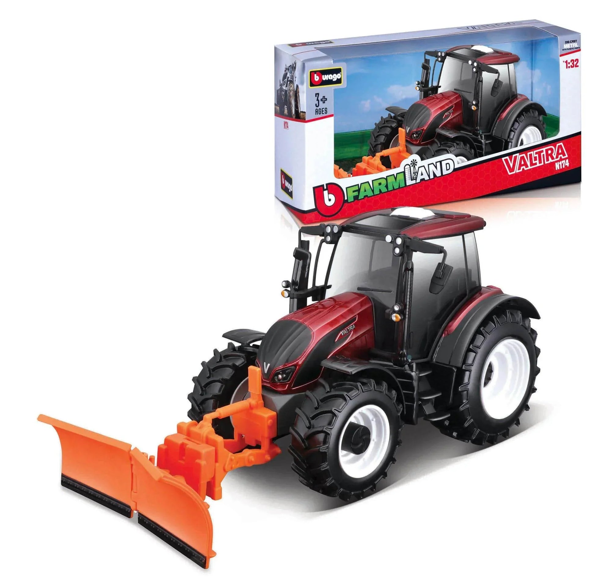 Farm Tractor Loader Valtra N174 Plough BBURAGO - Cloud Nine Stores