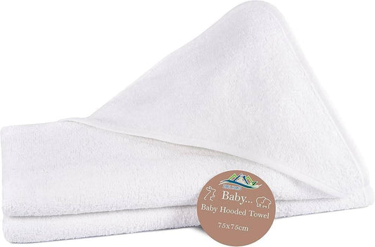 Baby Hooded Towel Luxury 100% Cotton Premium Baby Shower Gift 75 x 75 cm - Cloud Nine Stores