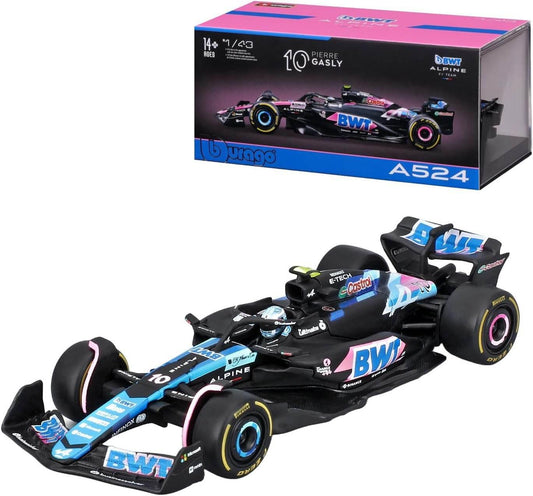 F1 BWT Alpine F1 Team A524 2024 with Helmet Gasly - Cloud Nine Stores
