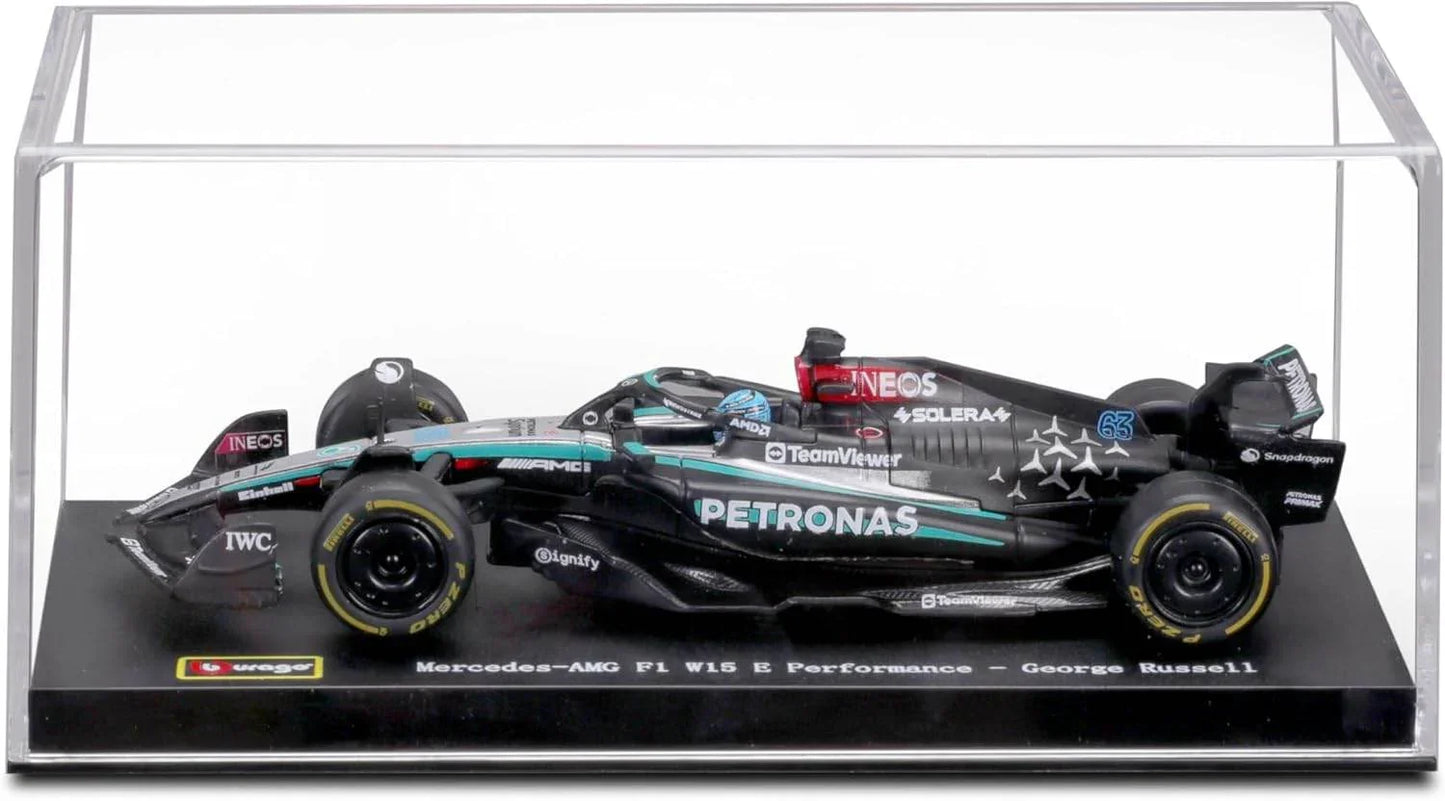 F1 Mercedes AMG W15 2024 with Helmet Russell - Cloud Nine Stores