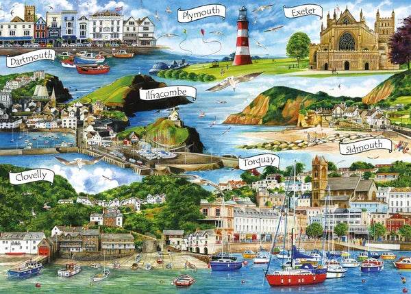 Devon Montage - 1000 Piece Jigsaw Puzzle - Cloud Nine Stores