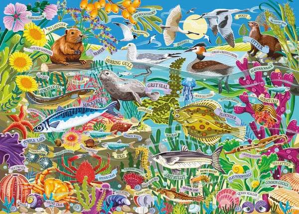 Water Wildlife - 1000 Piece Jigsaw Puzzle - Cloud Nine Stores
