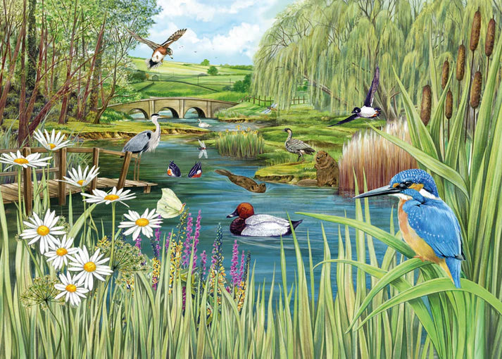 River's Edge - 1000 Piece Jigsaw Puzzle Cloud Nine Stores