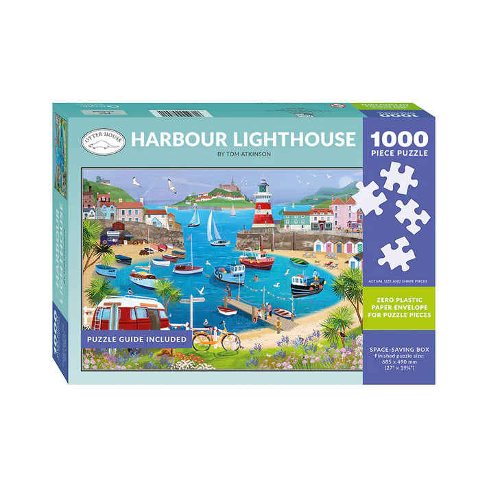Harbour Lighthouse 1000 Piece Jigsaw Puzzle Cloud Nine Stores