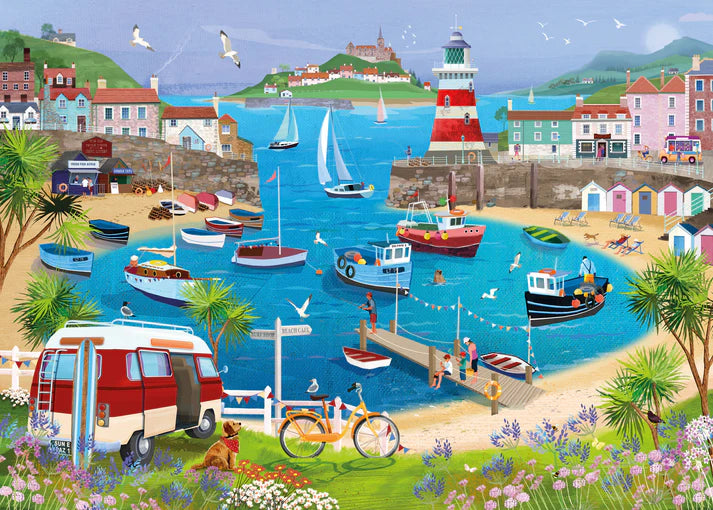 Harbour Lighthouse 1000 Piece Jigsaw Puzzle Cloud Nine Stores