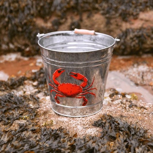 Yello Metal Crab Bucket - Cloud Nine Stores