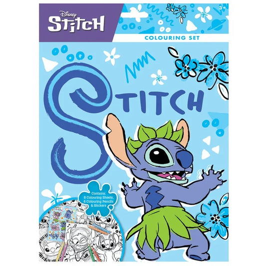 Disney Stitch Colouring Set