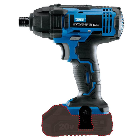 Draper Storm Force® 20V Cordless Impact Driver, 1/4" Hex - Cloud Nine Stores