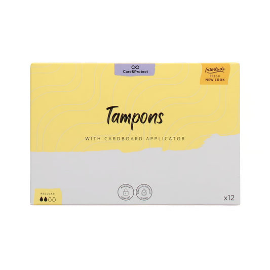 INTERLUDE CARE & PROTECT TAMPONS WITH APPLICATOR REGULAR 12 PACK