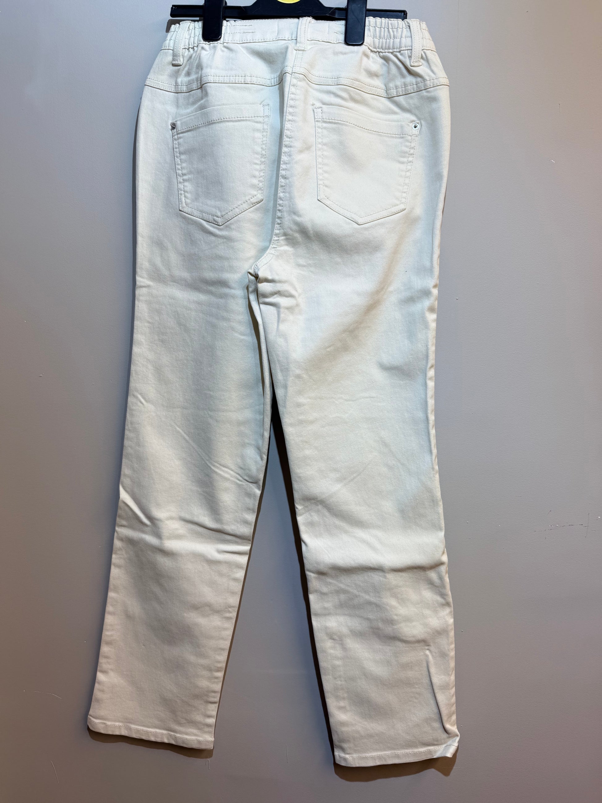 Ladies Country Rose White Jeans