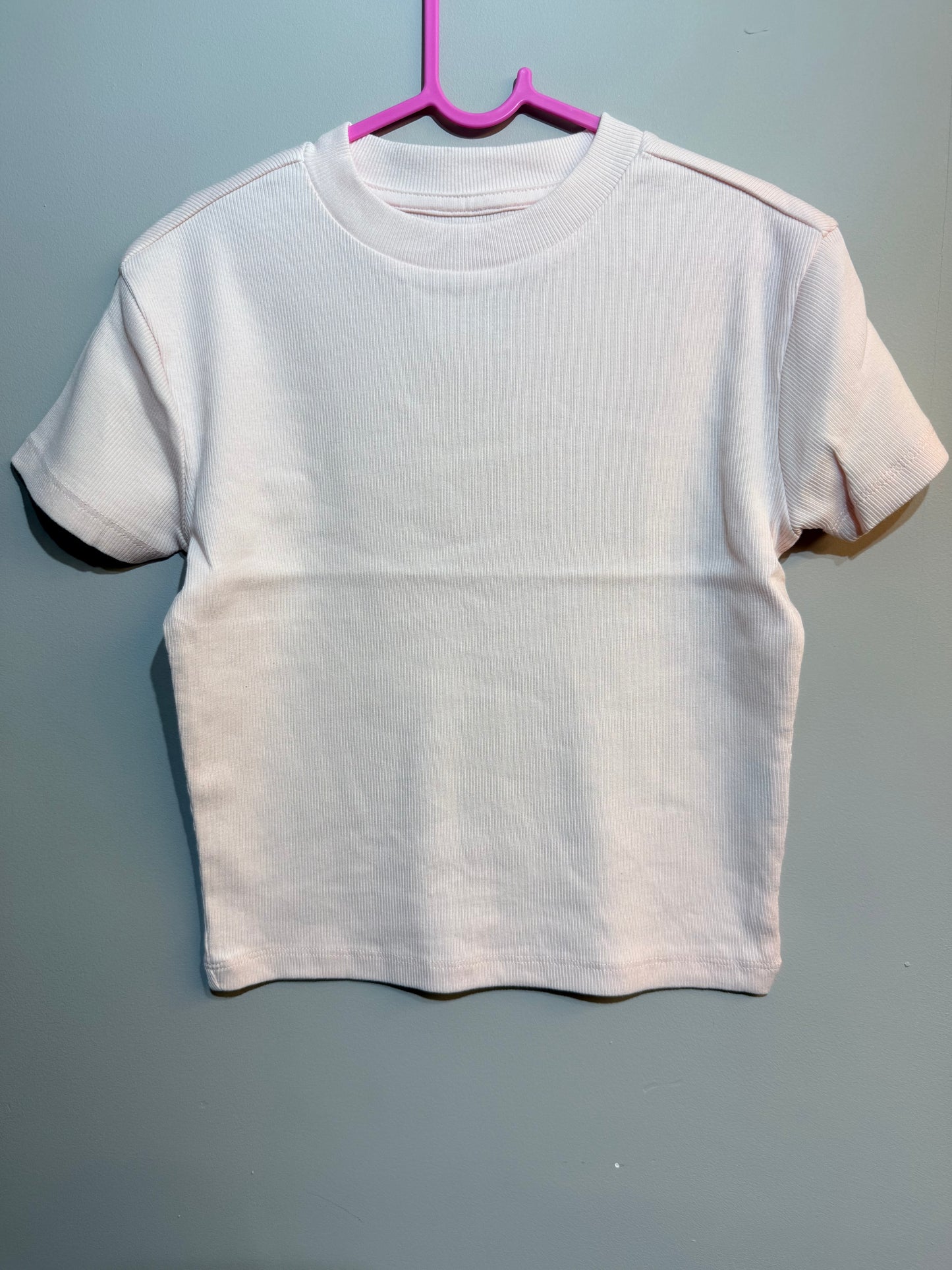 Children's Pink M &S Ribbed T-shirt Cloud Nine Stores