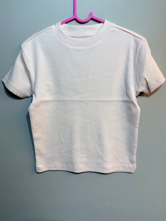 Children's Pink M &S Ribbed T-shirt