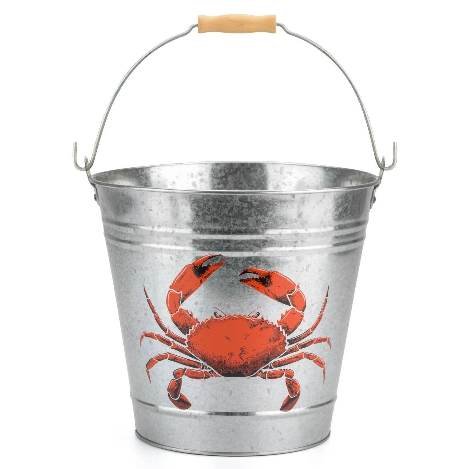 Yello Metal Crab Bucket - Cloud Nine Stores