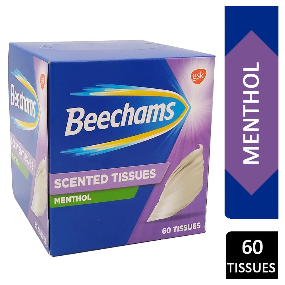 3 x BEECHAMS MENTHOL BOX TISSUES 60’S