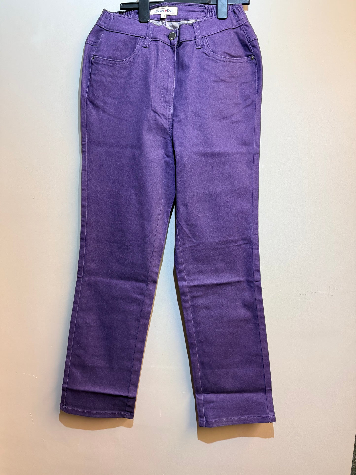 Ladies Country Rose Purple Jeans Cloud Nine Stores